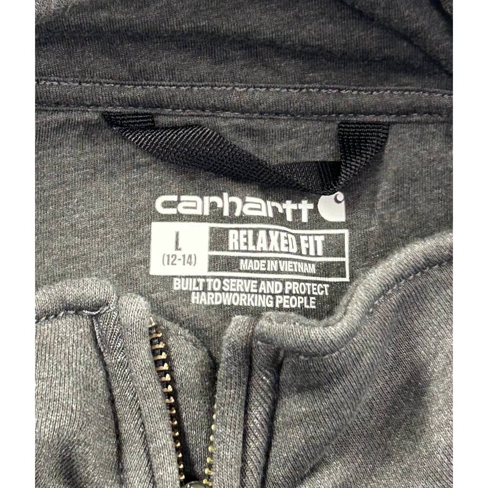 Carhartt Midweight Sweatshirt Womens Sz Large 1/4 Zip Western 105295 CRH - Picture 5 of 10